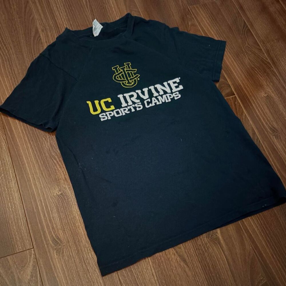 Unbranded Men's Black and Navy T-shirt